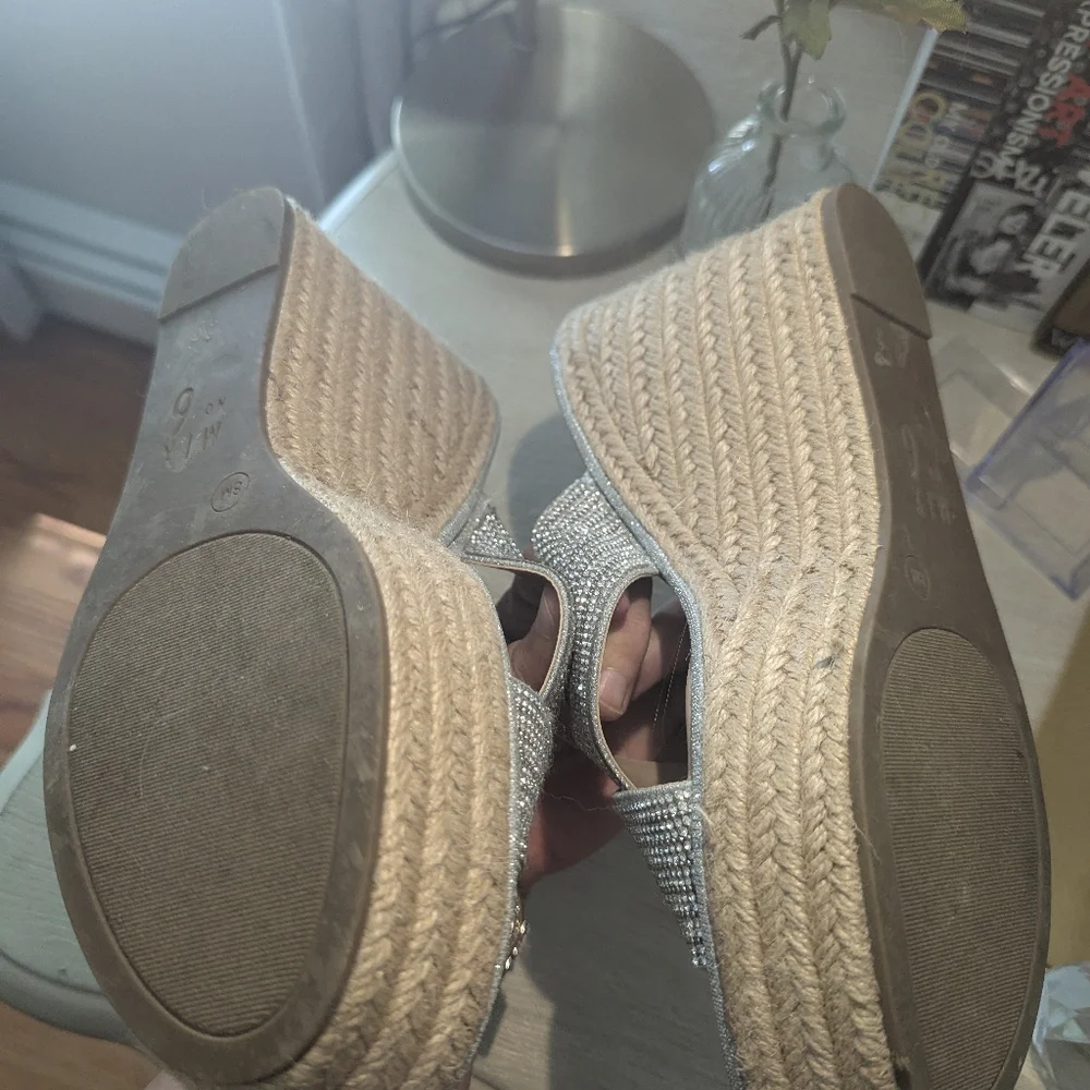 Mix No. 6 Silver Wedge Sandals